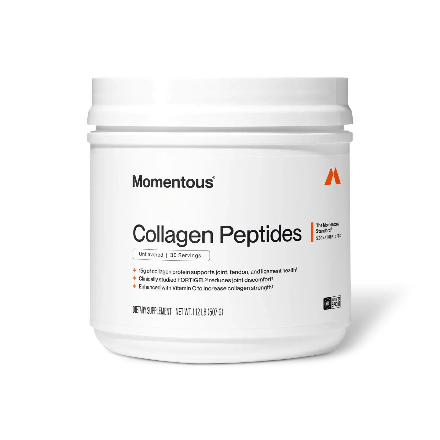 Momentous Collagen Peptides container