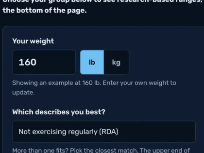 Protein calc CTA